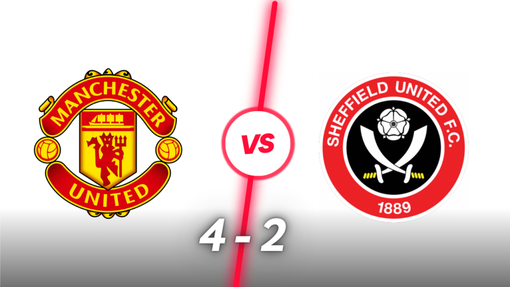 Manchester United vence a Sheffield United 4-2 en la Premier League