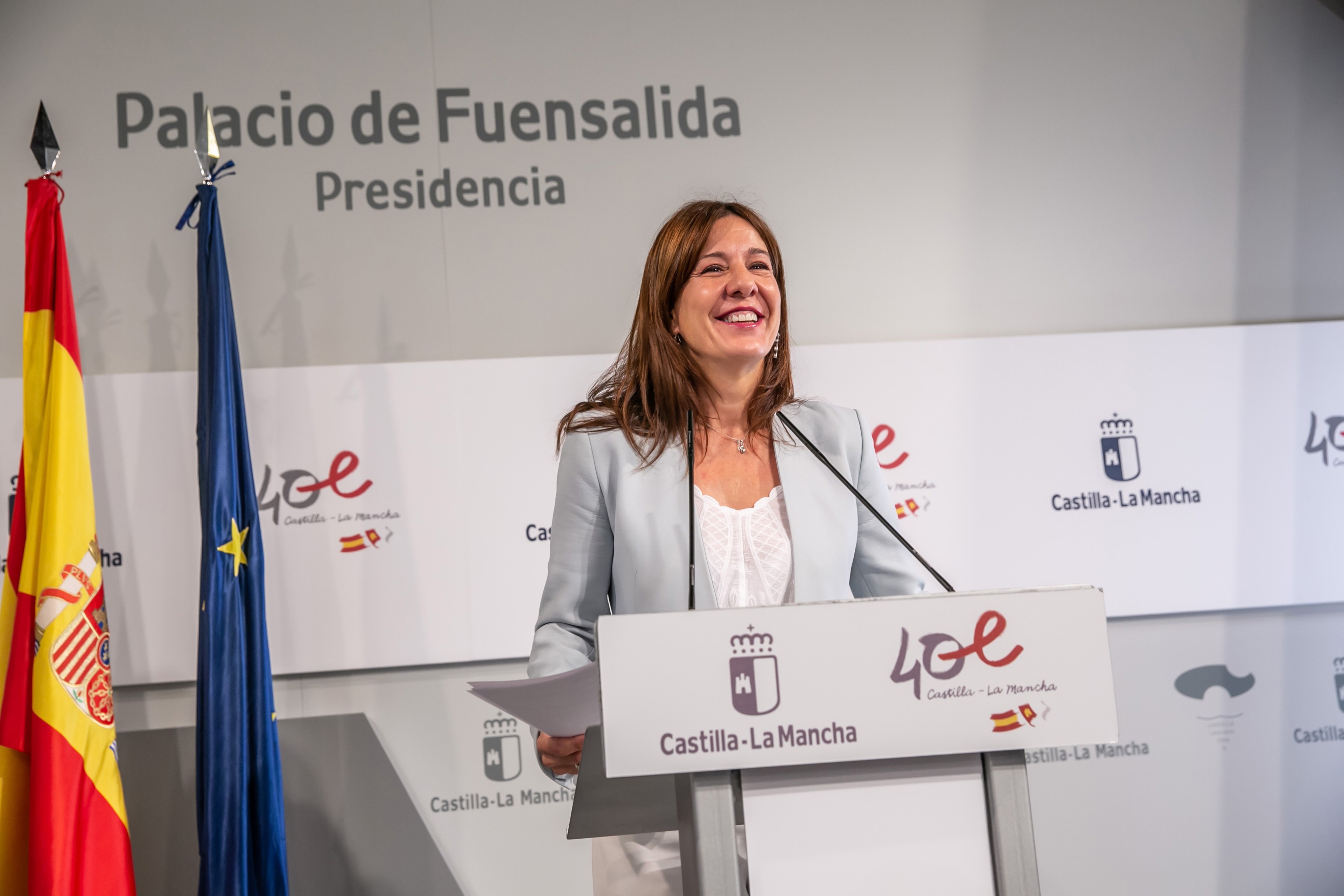 La consejera de Igualdad y portavoz del Gobierno regional, Blanca Fernández, comparece en rueda de prensa para informar sobre los acuerdos del Consejo de Gobierno.